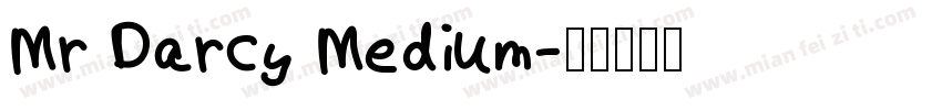Mr Darcy Medium字体转换